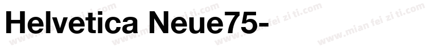Helvetica Neue75字体转换